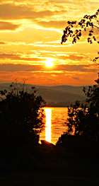 Beautiful NEK sunset over Lake Wallace, Canaan, VT