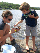 Some of the world's best crawfishermen made their first catch off of Jackson's point. (Click for larger image.)