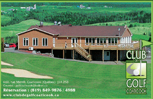 Club de Golf Coaticook - just over the border in Coaticook, Quebec. (Link deactivated. Site is not live.)