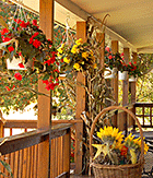 The farmer's porch at The Main Lodge - Fran Bigney Photo - Click for larger image